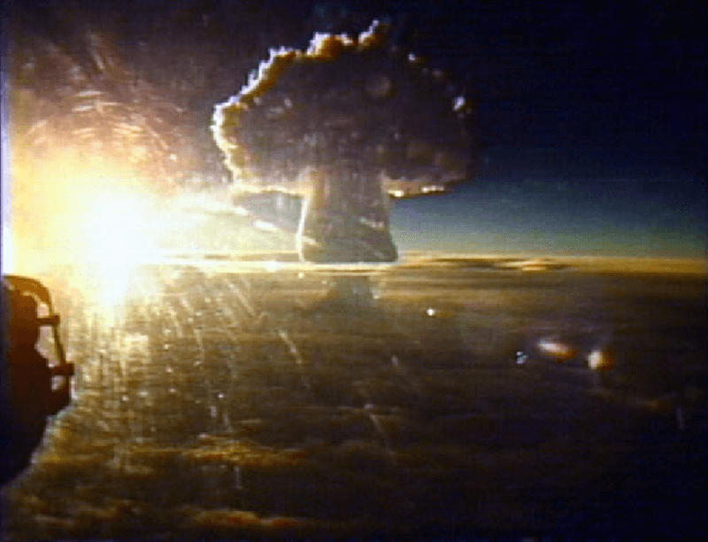 Рекордсмен події -   радянська Цар-бомба потужністю 50 мегатонн   тротилового еквівалента