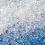 Гранульований лід складається з частинок розміром від зерен подмороженного снігу (застосовуються для швидкого охолодження) до 9 мм